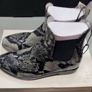 Snakeskin Ankle Boots